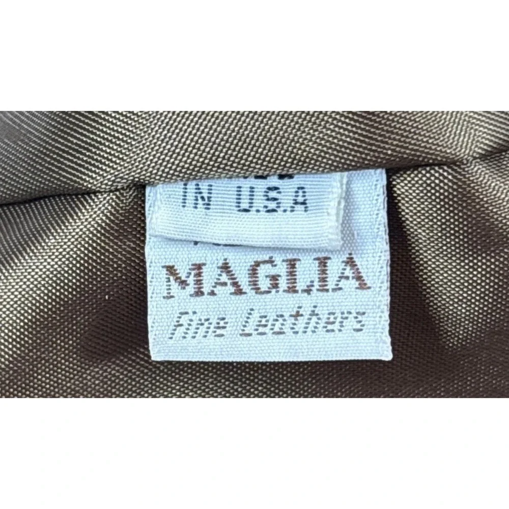 VTG Maglia Fine Leathers Womens 10 High Rise Pants USA Made 90s Tapered Leg Chic